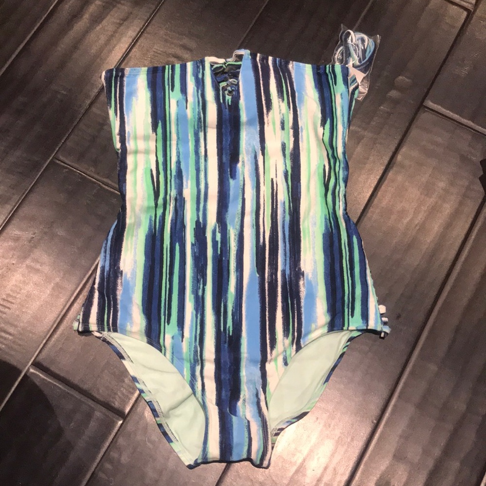 NWT Aerie striped one piece bathing suit